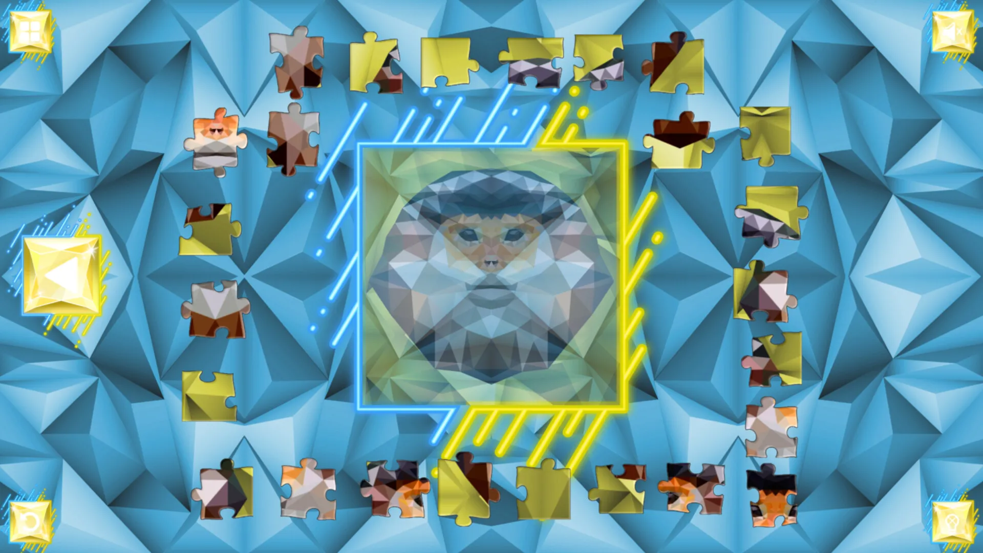 Poly Jigsaw: Primates screenshot thumbnail screenshot 2