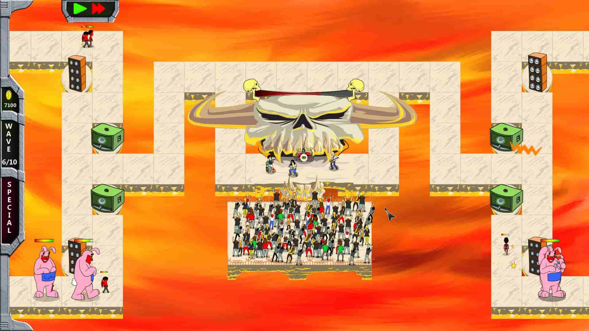 Rock 'N' Roll Defense screenshot thumbnail screenshot 1