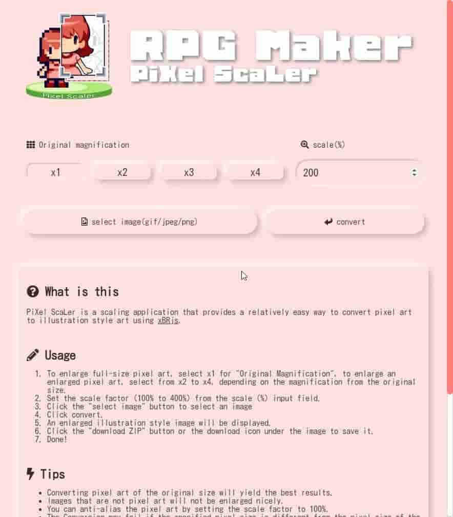 RPG Maker - PiXel ScaLer screenshot thumbnail screenshot 2