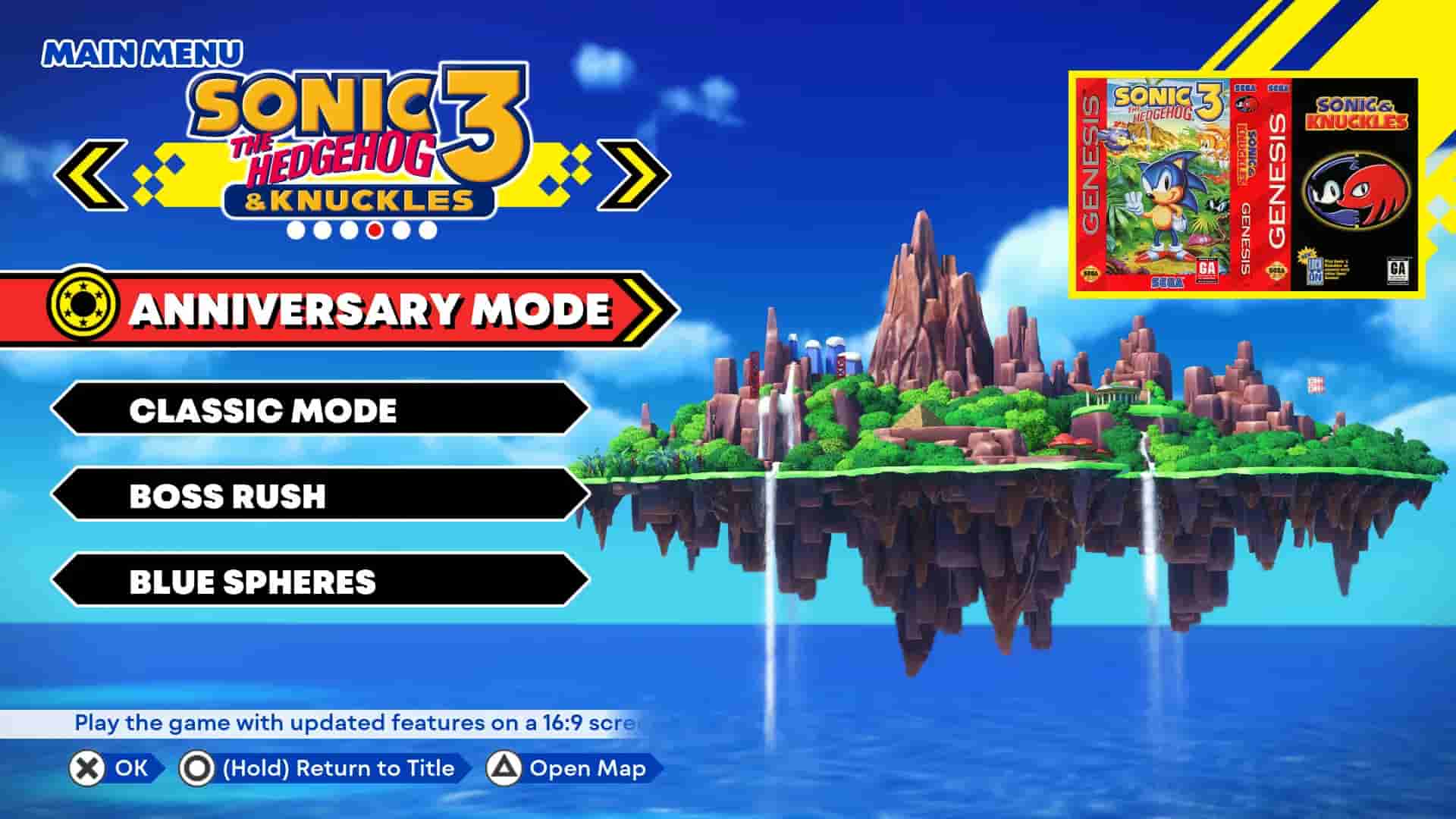 Sonic Origins screenshot thumbnail screenshot 2