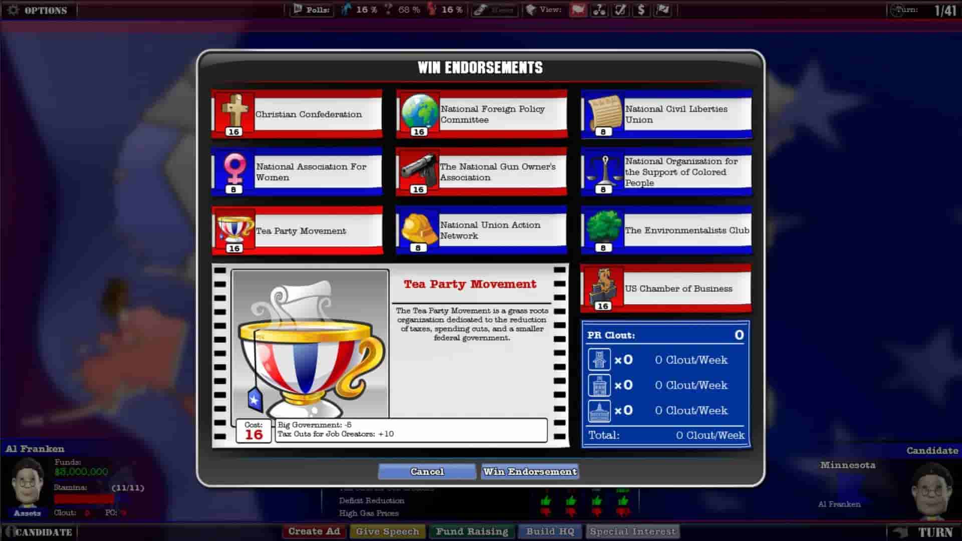 The Political Machine screenshot thumbnail screenshot 4
