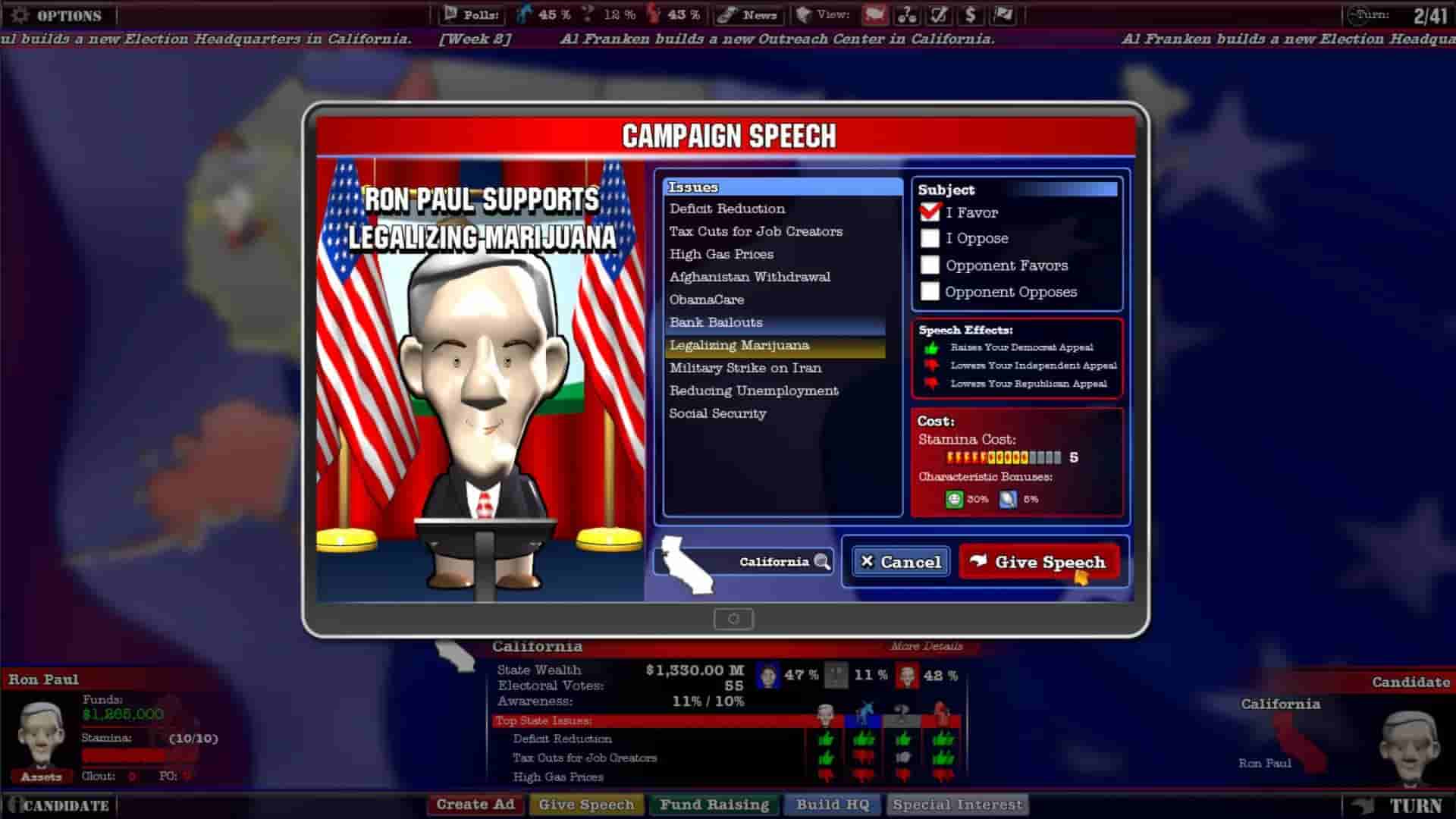 The Political Machine screenshot thumbnail screenshot 6