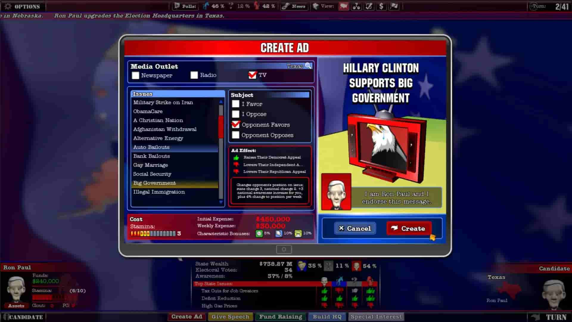 The Political Machine screenshot thumbnail screenshot 7