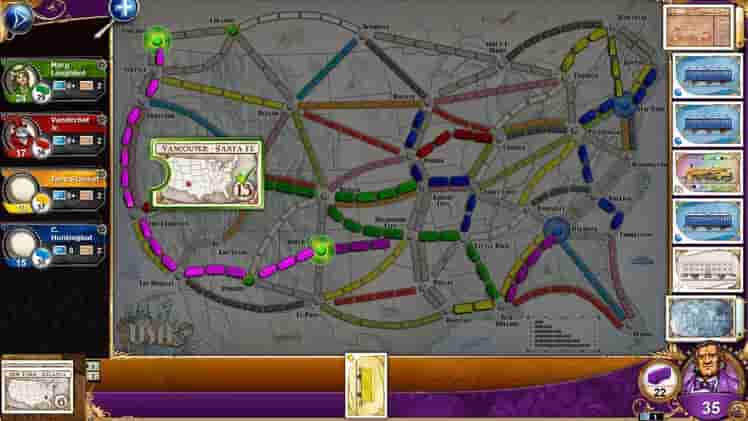 Ticket to Ride screenshot thumbnail screenshot 2