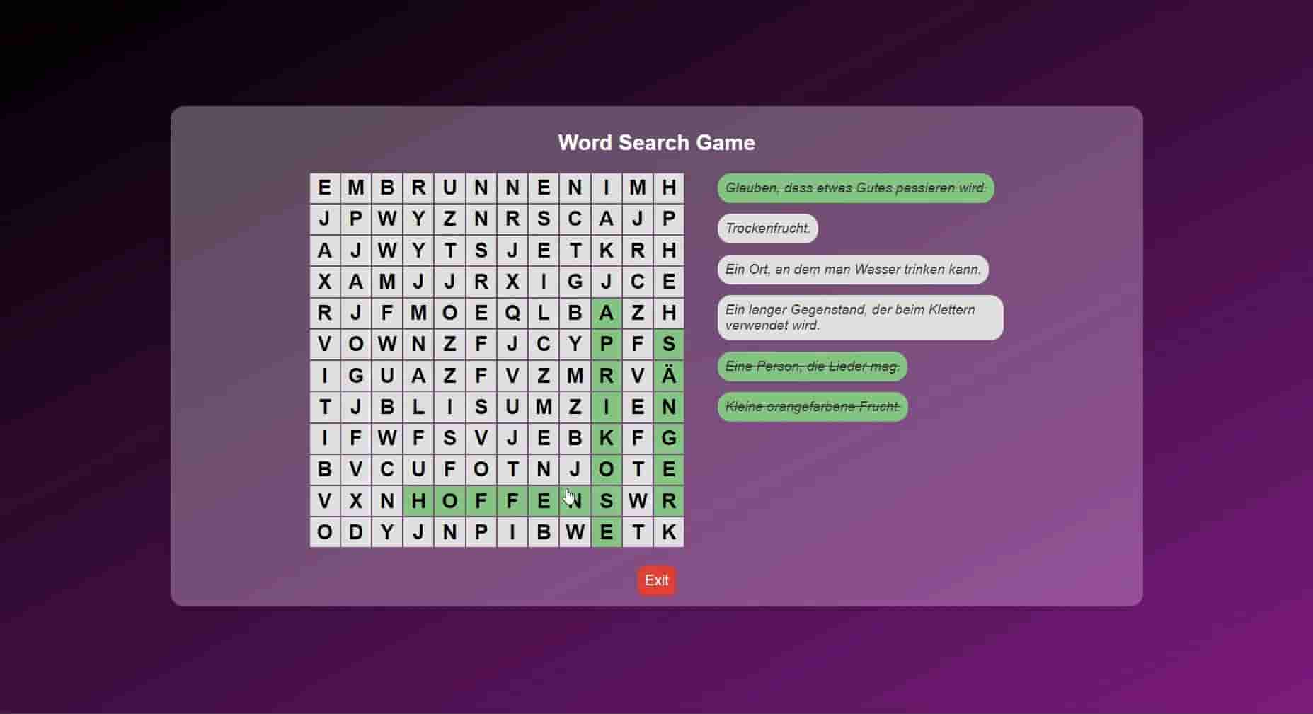 WonderLang German screenshot thumbnail screenshot 8