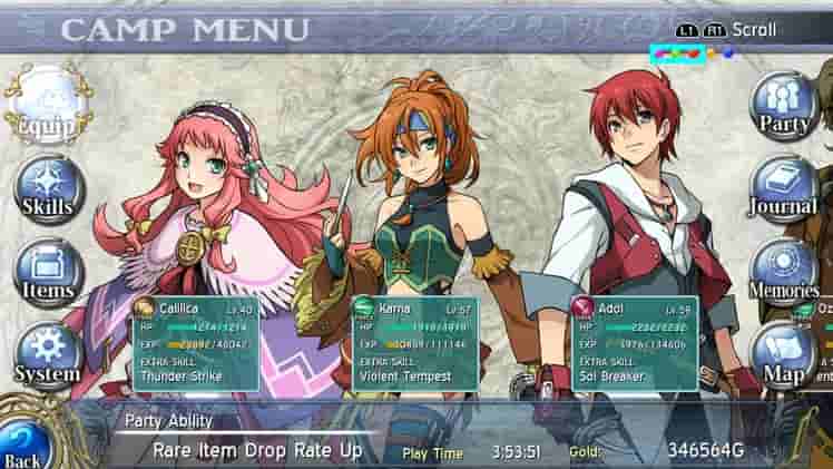 Ys: Memories of Celceta screenshot thumbnail screenshot 0