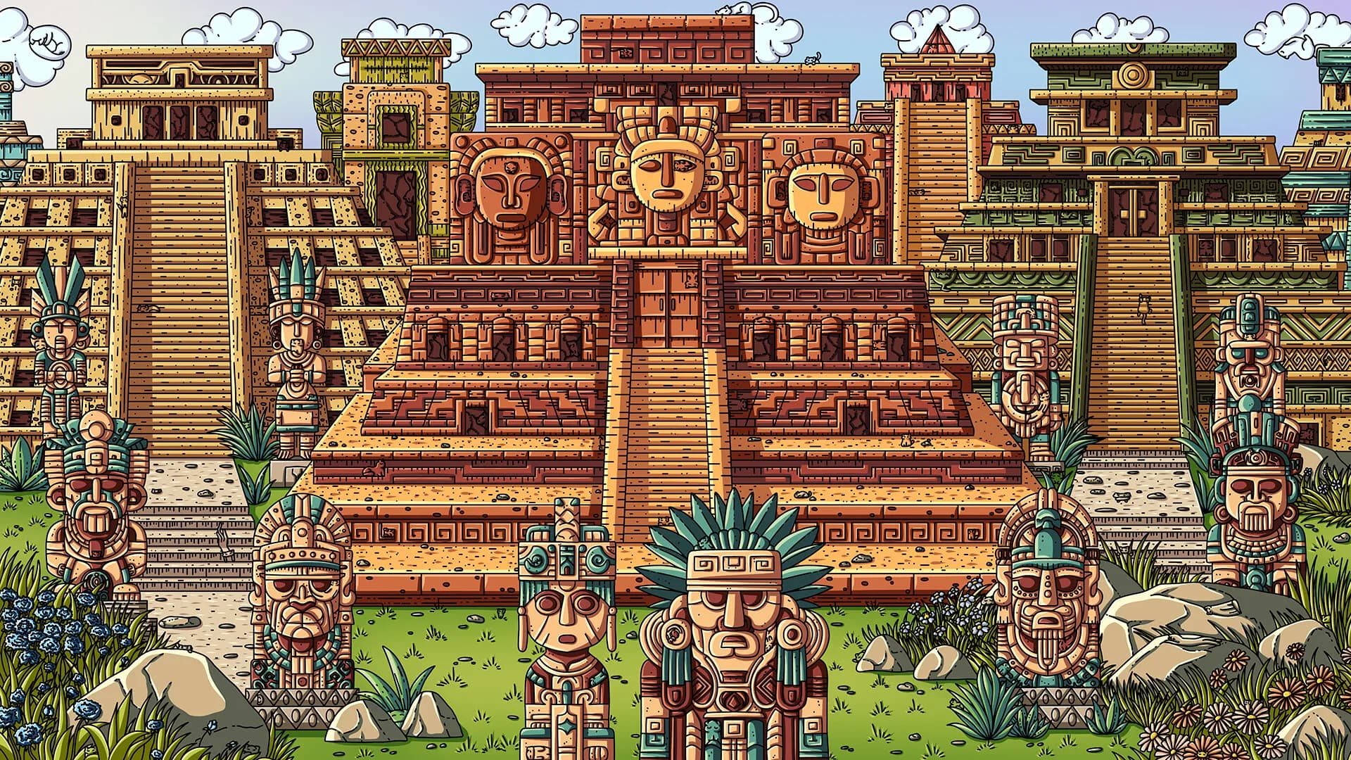 100 Aztec Cats screenshot screenshot 0
