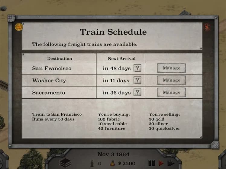 1849: Gold Edition screenshot screenshot 6