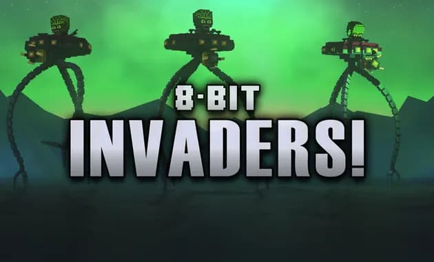 8-bit invaders! vertical card thumbnail