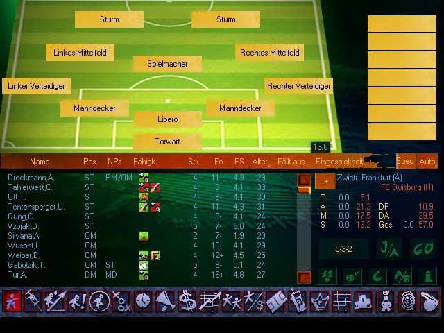 Anstoss 2 Gold Edition screenshot screenshot 1