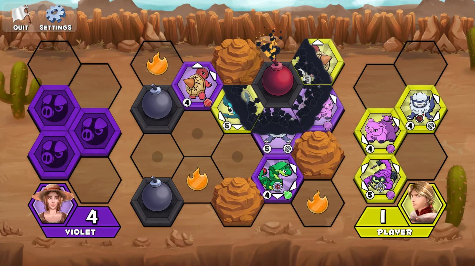 Attack on Hex Island screenshot screenshot 1