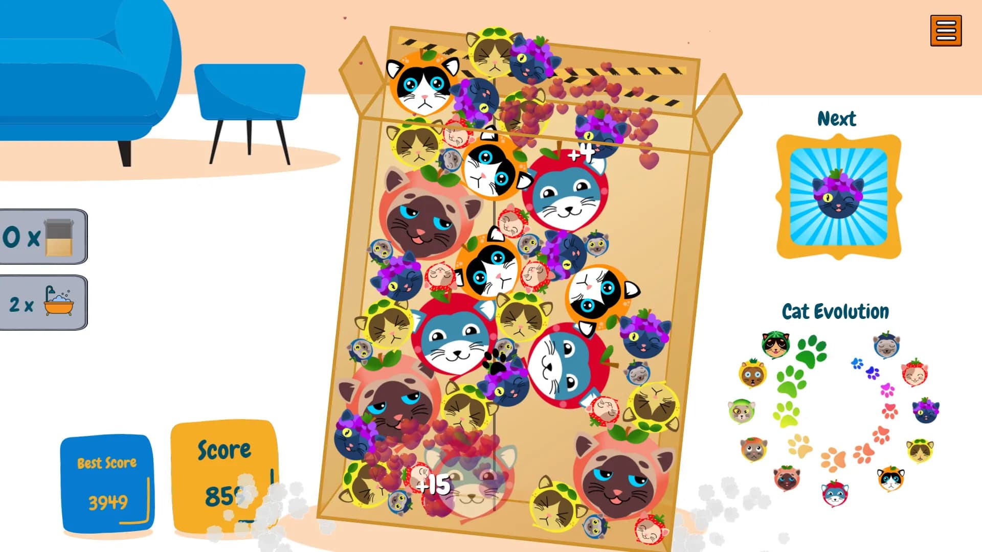 CatMelon - Suika Game screenshot screenshot 3