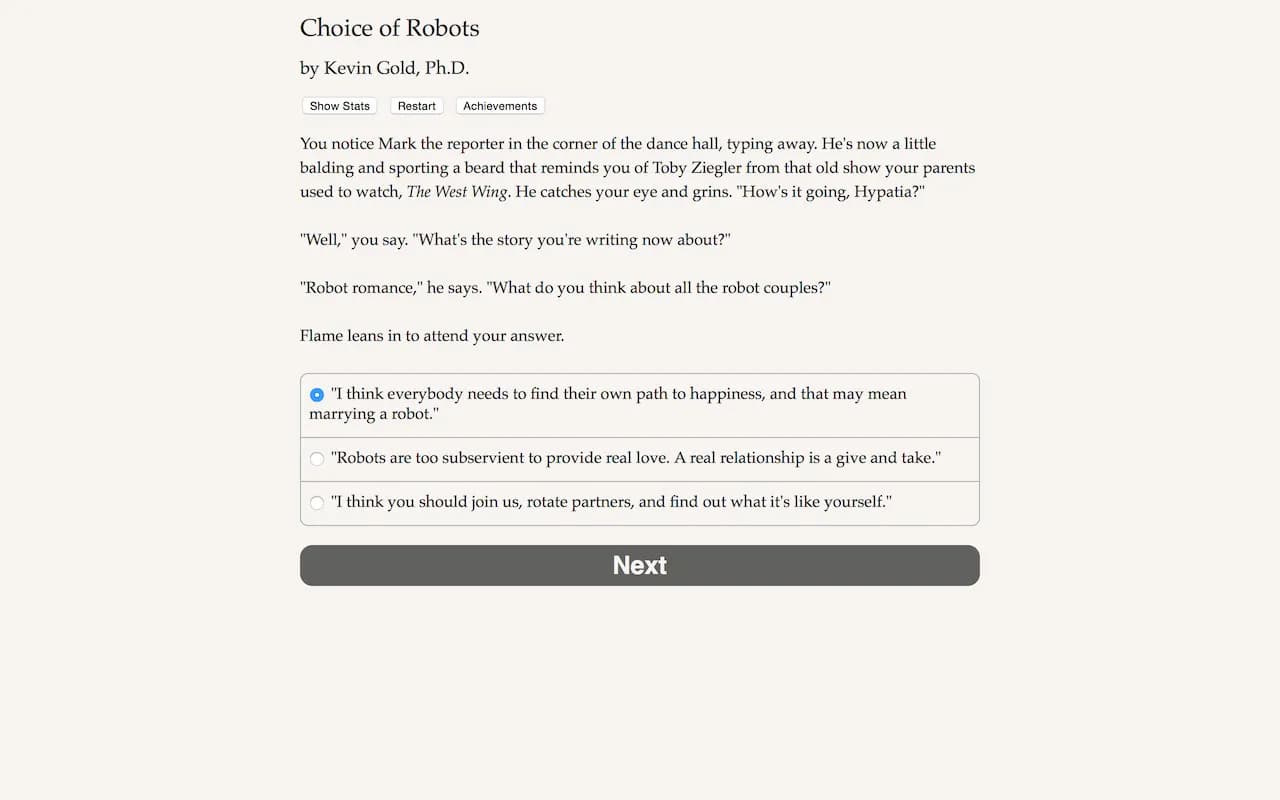 Choice of Robots screenshot screenshot 2