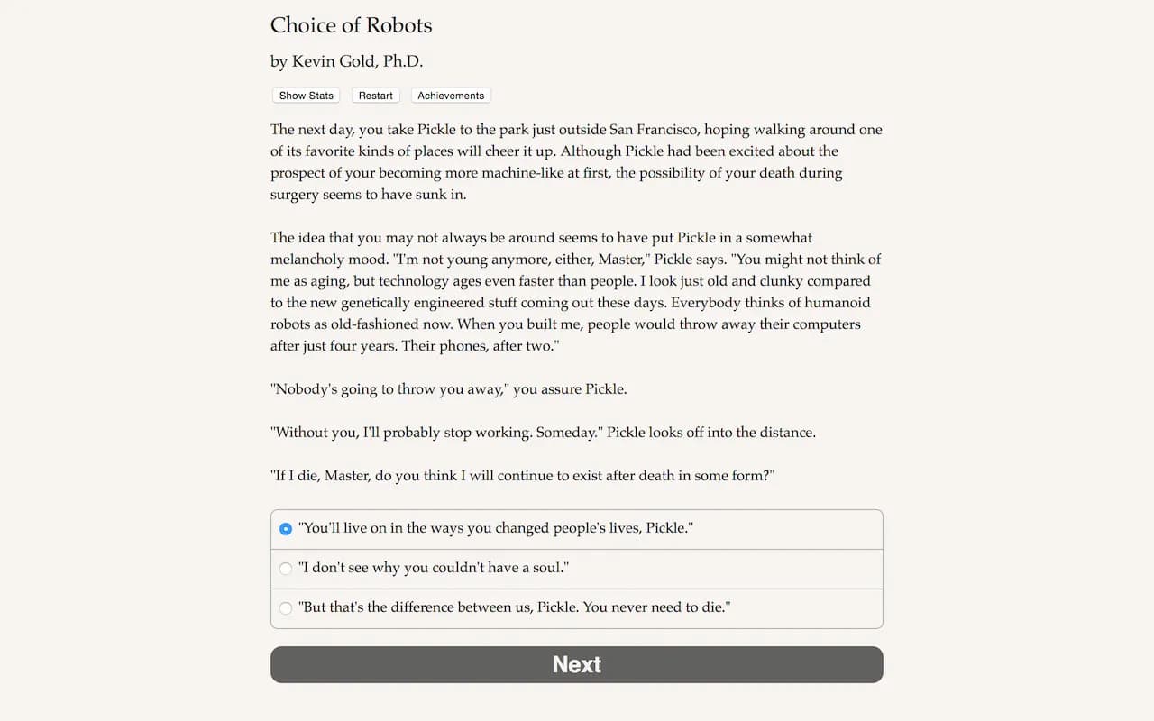 Choice of Robots screenshot screenshot 4