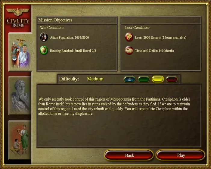 CivCity: Rome screenshot screenshot 4