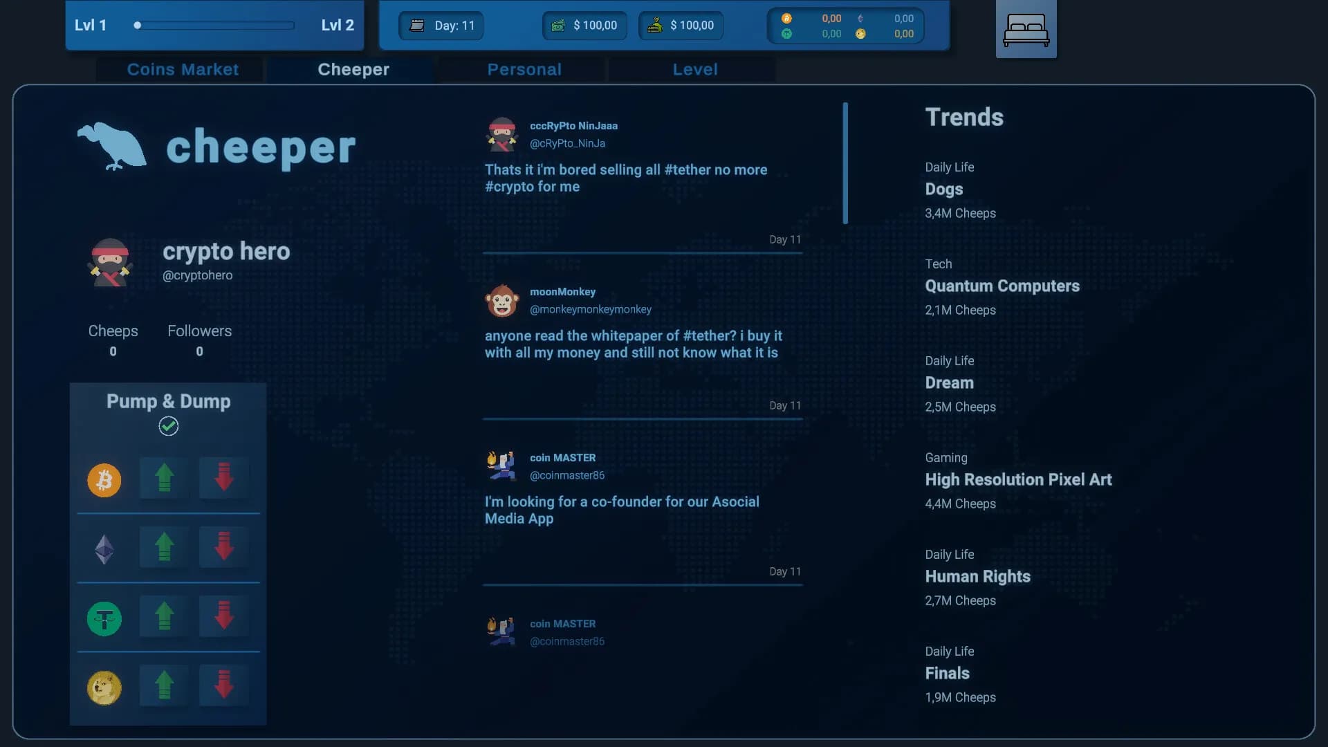 Coin Trader Simulator screenshot screenshot 0