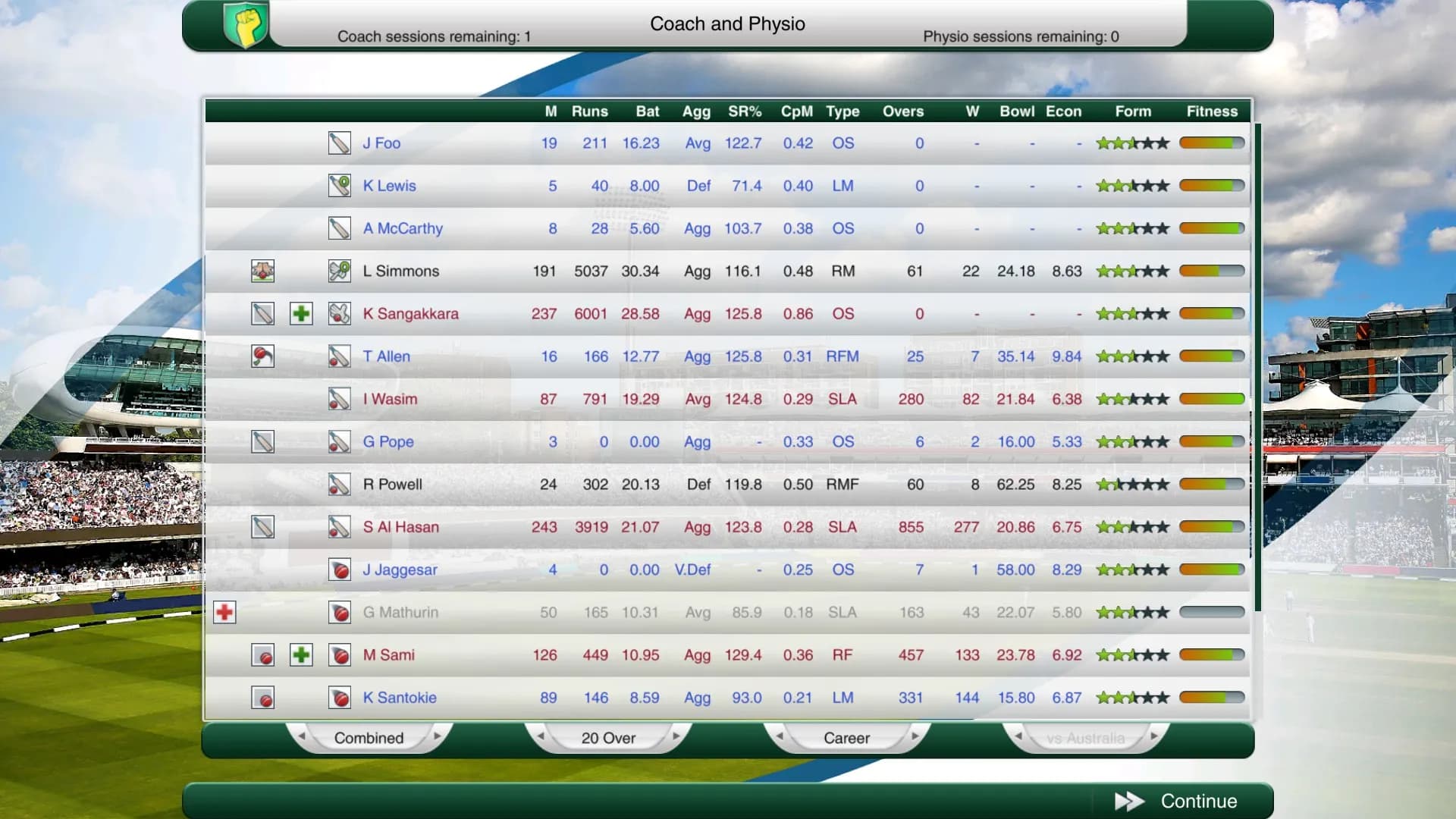 Cricket Captain 2017 screenshot screenshot 3