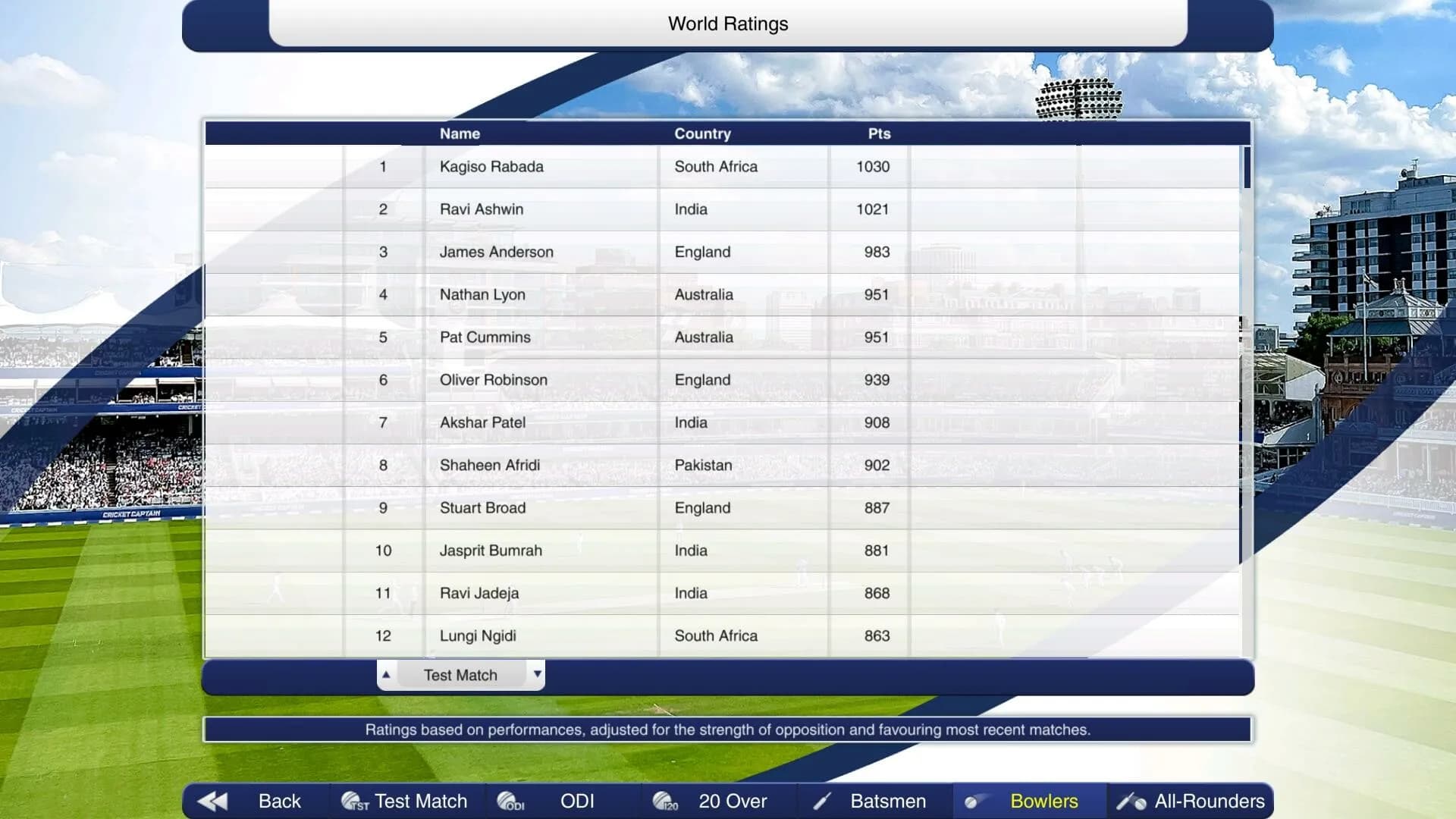 Cricket Captain 2023 screenshot screenshot 6