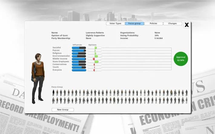 Democracy 3 screenshot screenshot 5