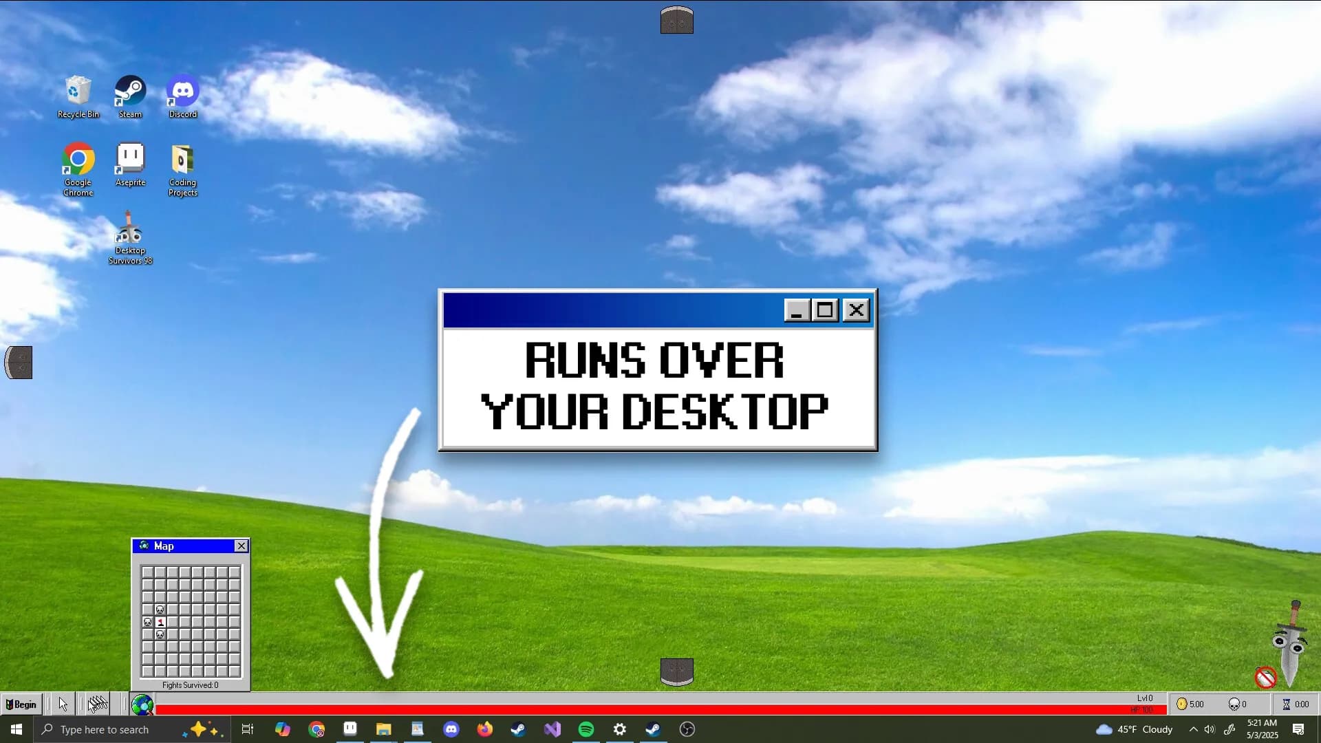 Desktop Survivors 98 screenshot screenshot 0