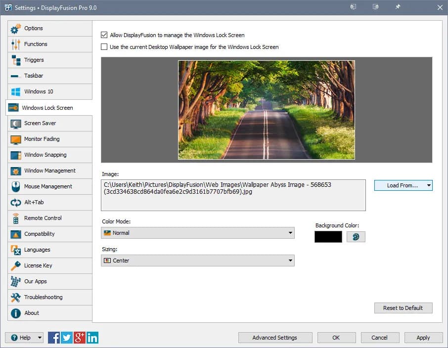 DisplayFusion screenshot screenshot 13