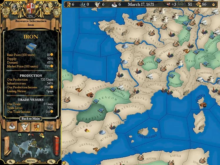 Europa Universalis II screenshot screenshot 16