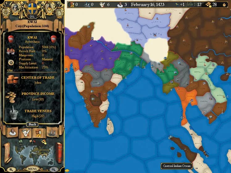 Europa Universalis II screenshot screenshot 3