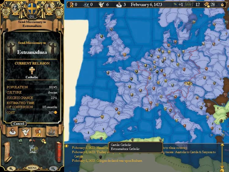 Europa Universalis II screenshot screenshot 6