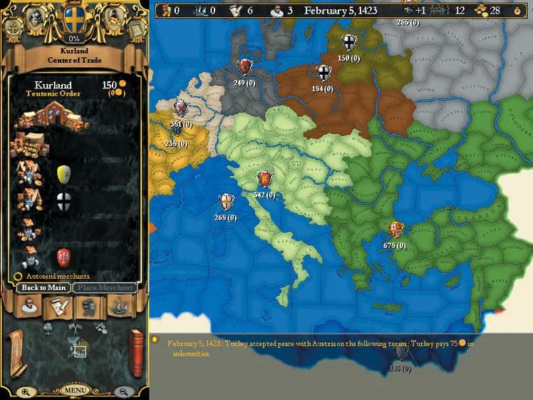 Europa Universalis II screenshot screenshot 7