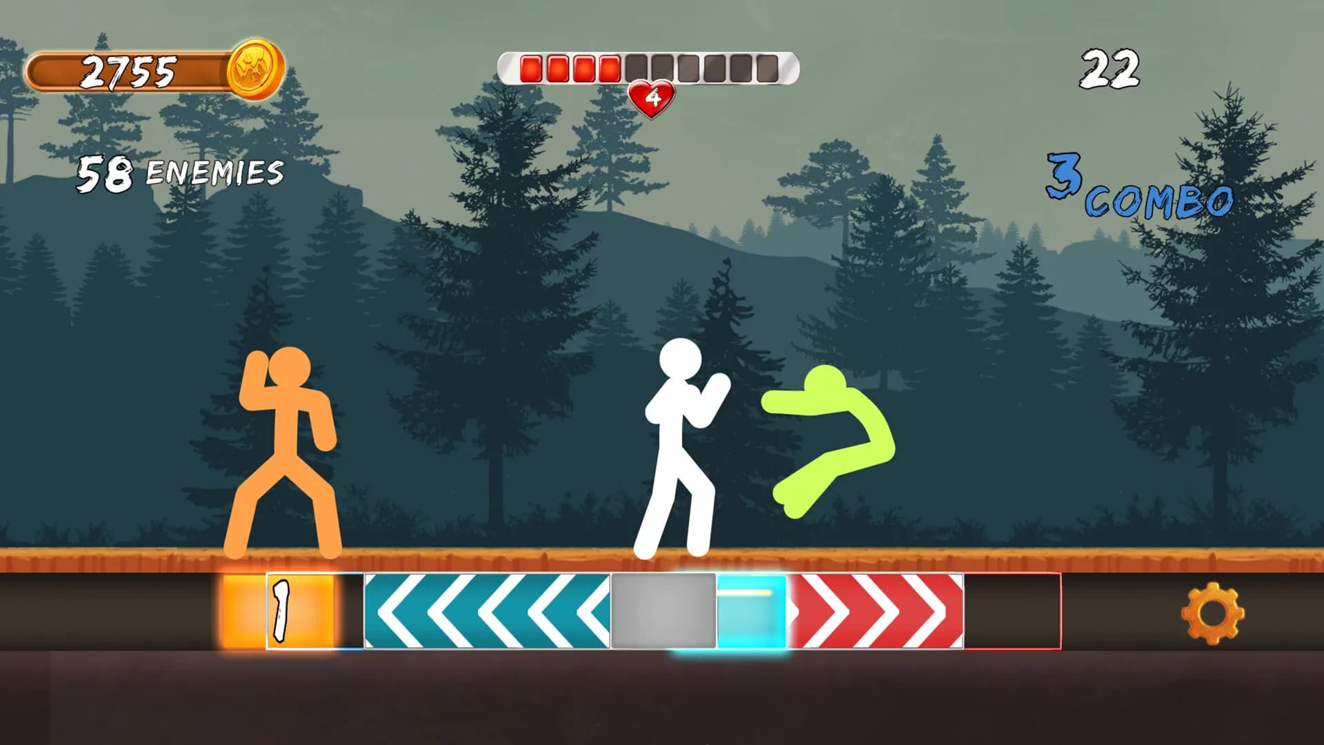 Finger Fury Showdown screenshot screenshot 1