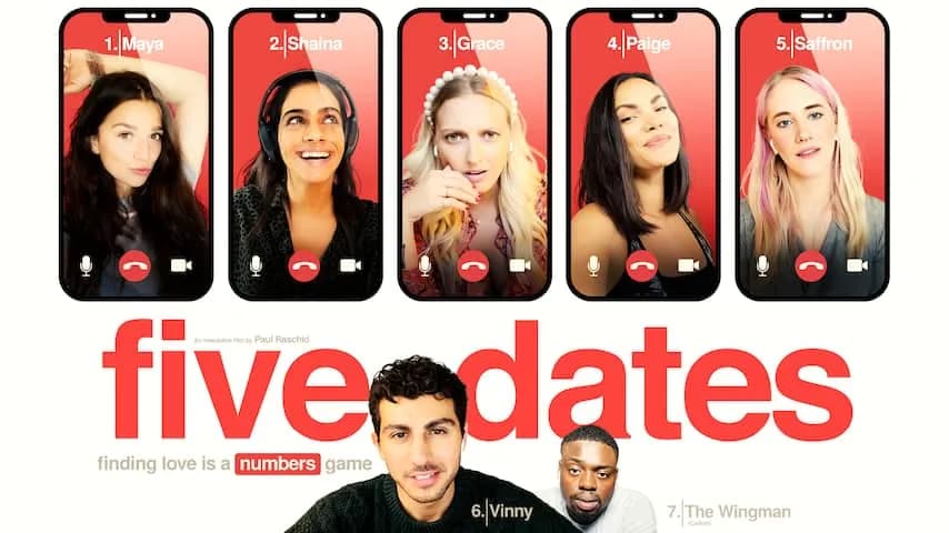 five dates vertical card thumbnail