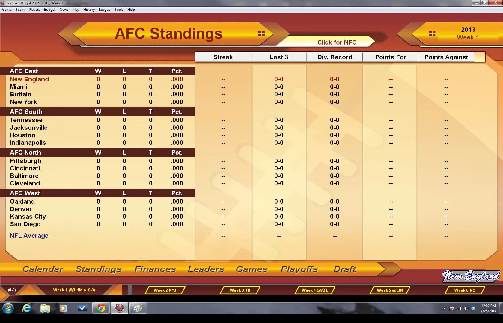 Football Mogul 2014 screenshot screenshot 5