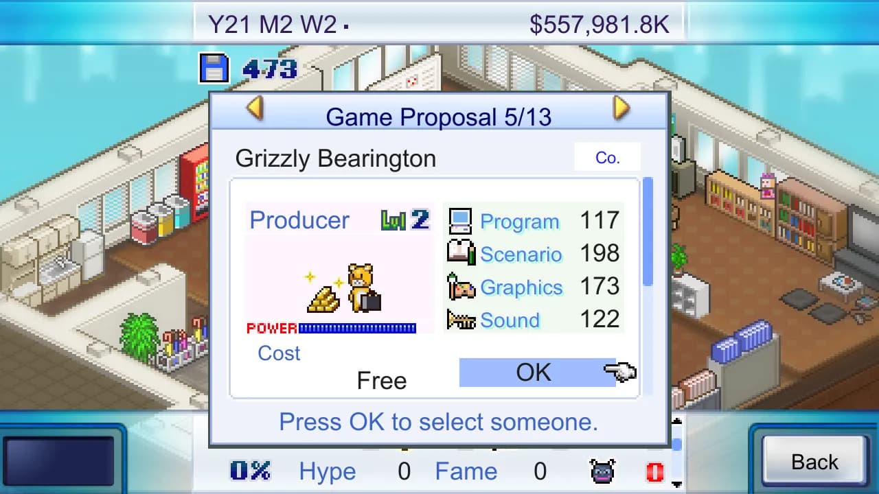 Game Dev Story screenshot screenshot 1