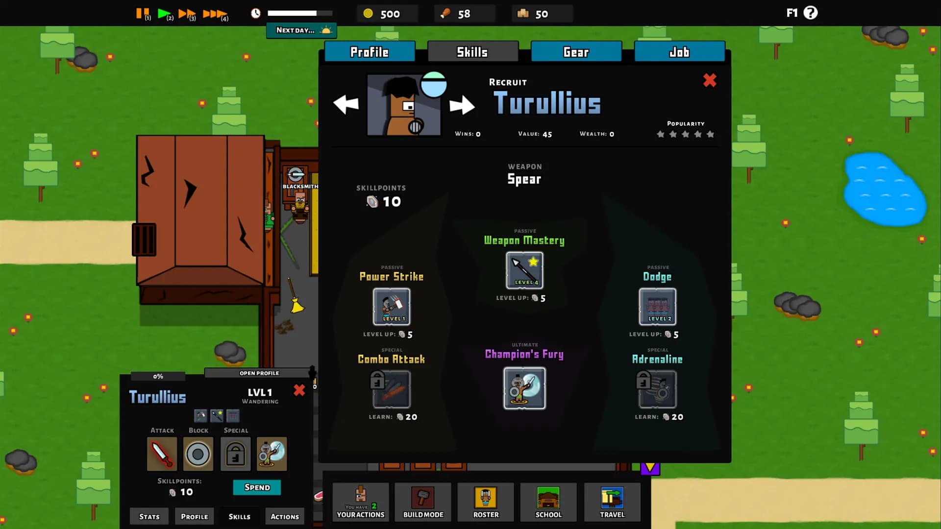 Gladiator School screenshot screenshot 3