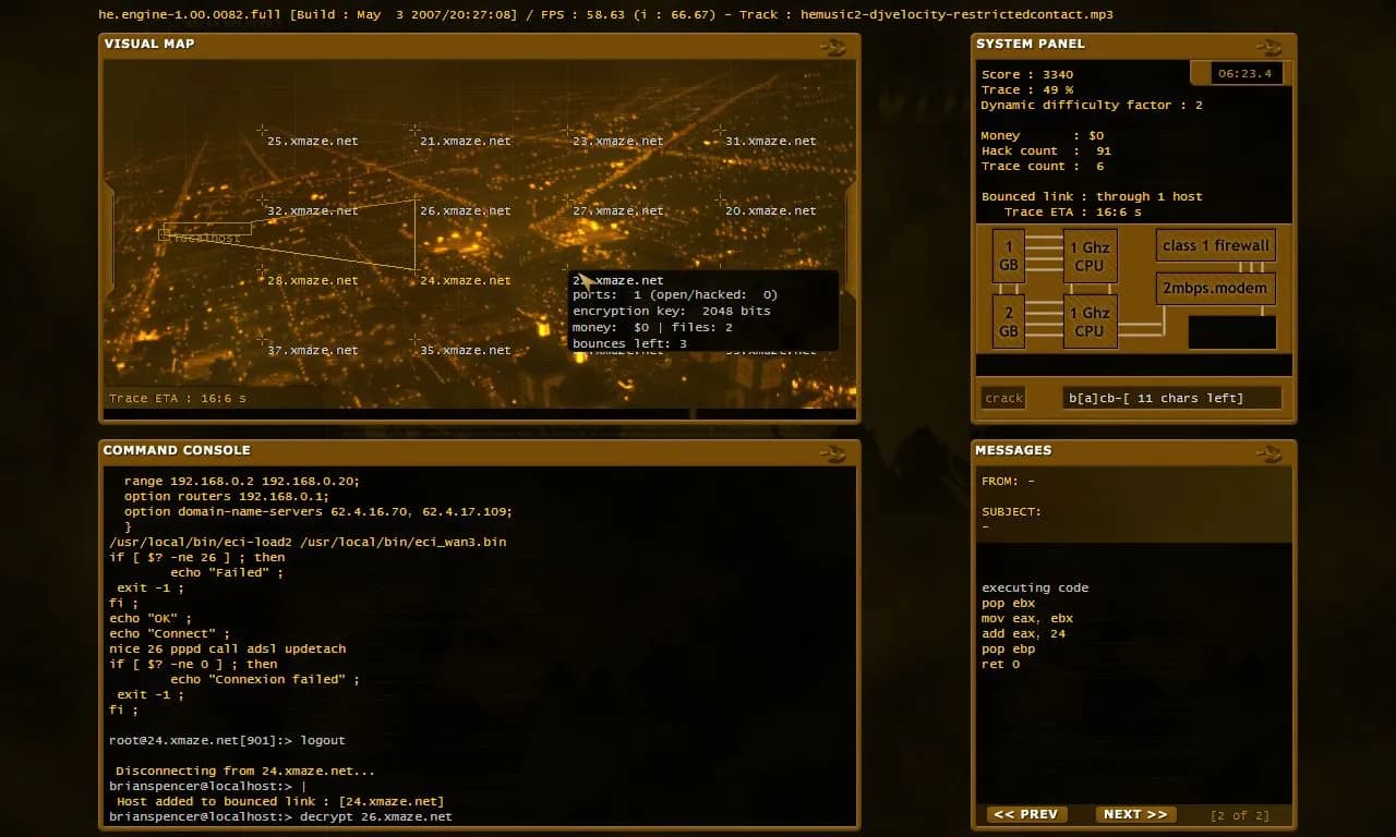 Hacker Evolution screenshot screenshot 2