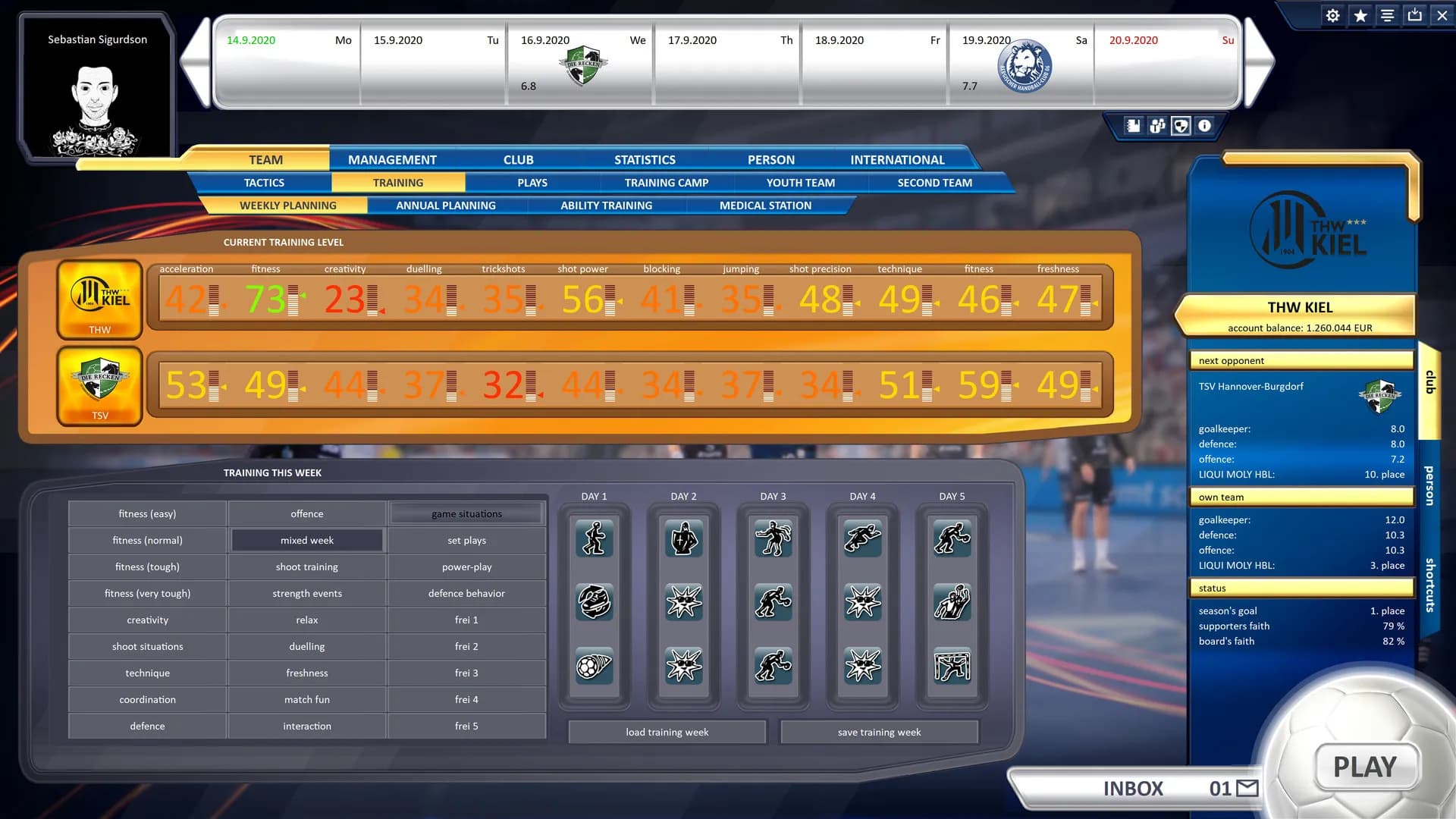 Handball Manager 2021 screenshot screenshot 0