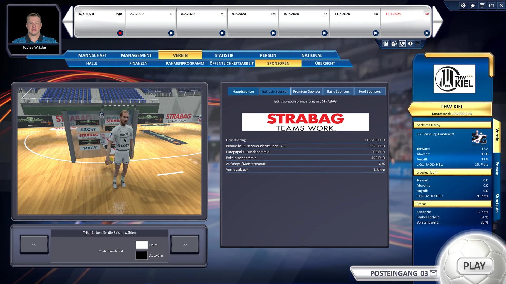 Handball Manager 2021 screenshot screenshot 2
