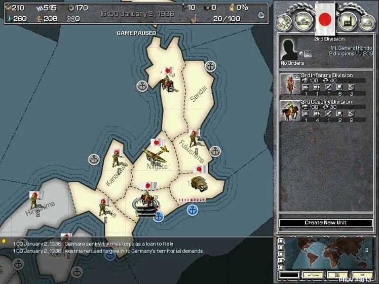 Hearts of Iron screenshot screenshot 10