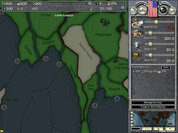 Hearts of Iron screenshot screenshot 8