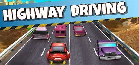 highway driving vertical card thumbnail
