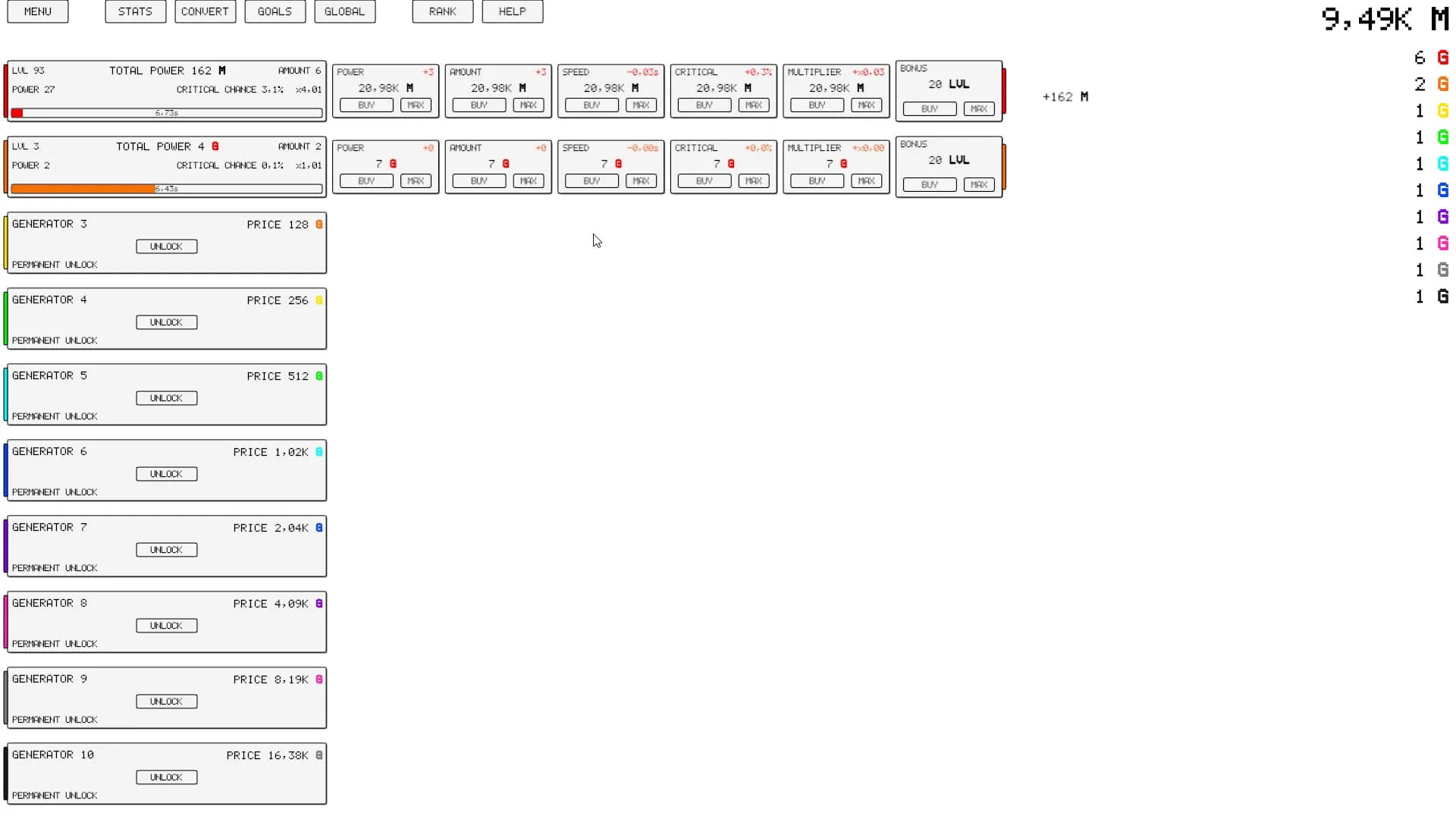 Idle: Generators screenshot screenshot 1