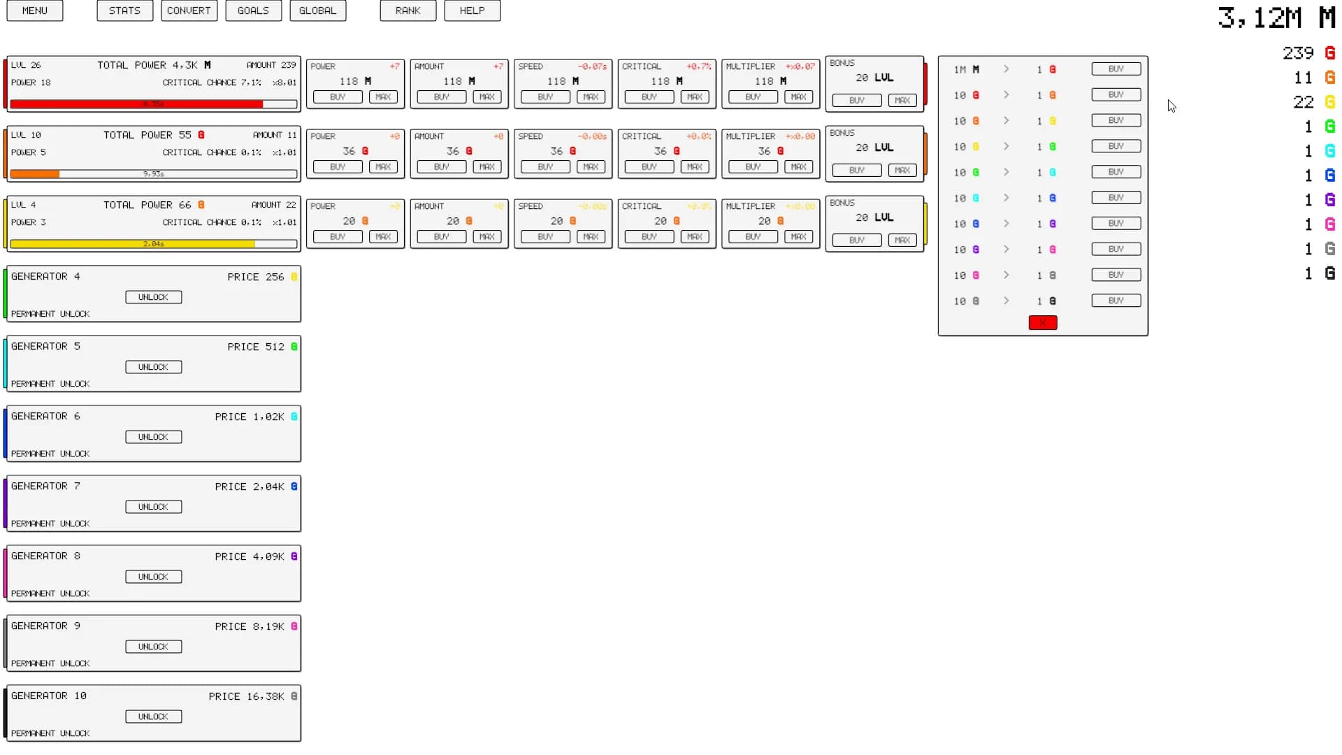 Idle: Generators screenshot screenshot 2