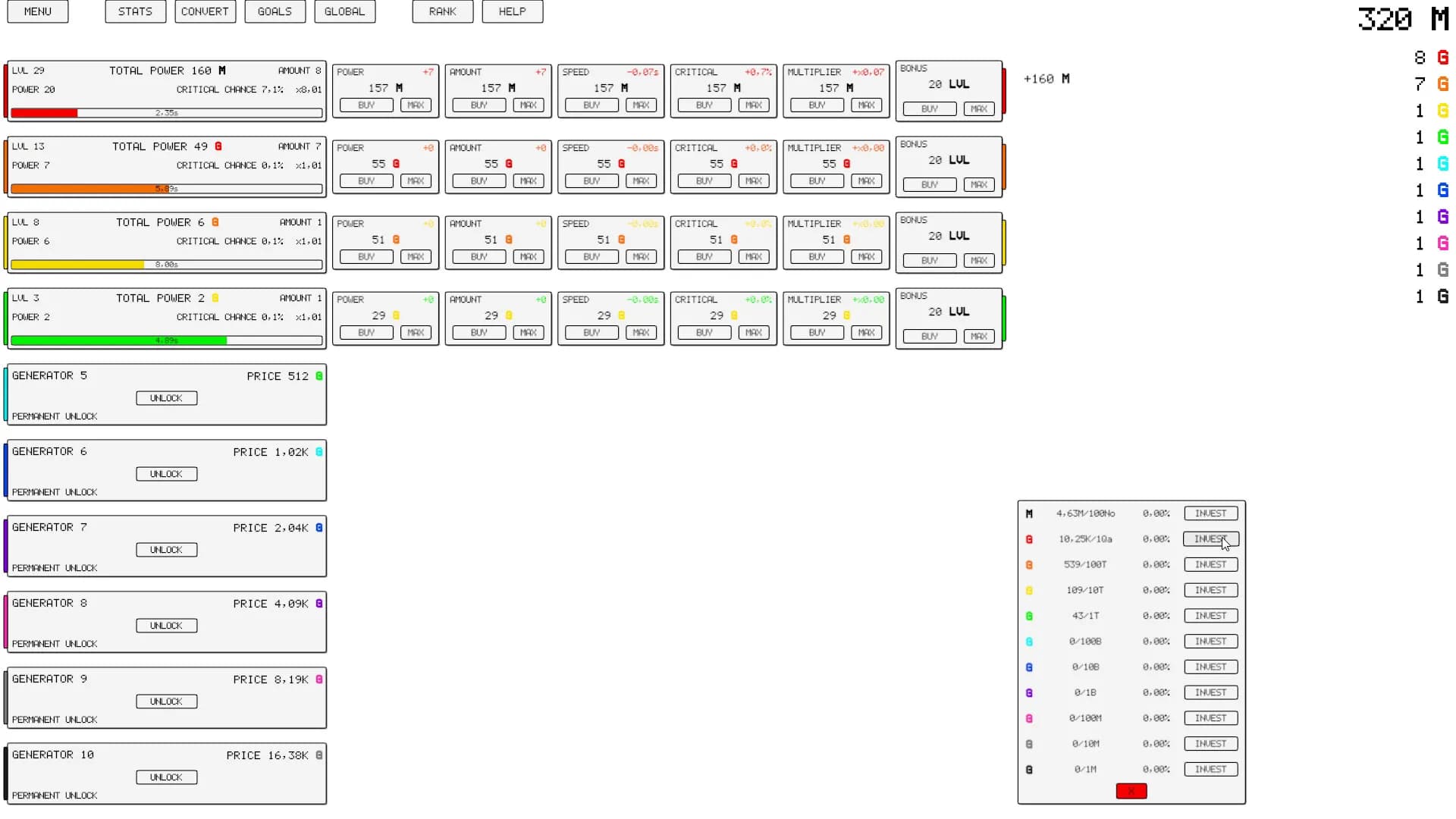 Idle: Generators screenshot screenshot 3