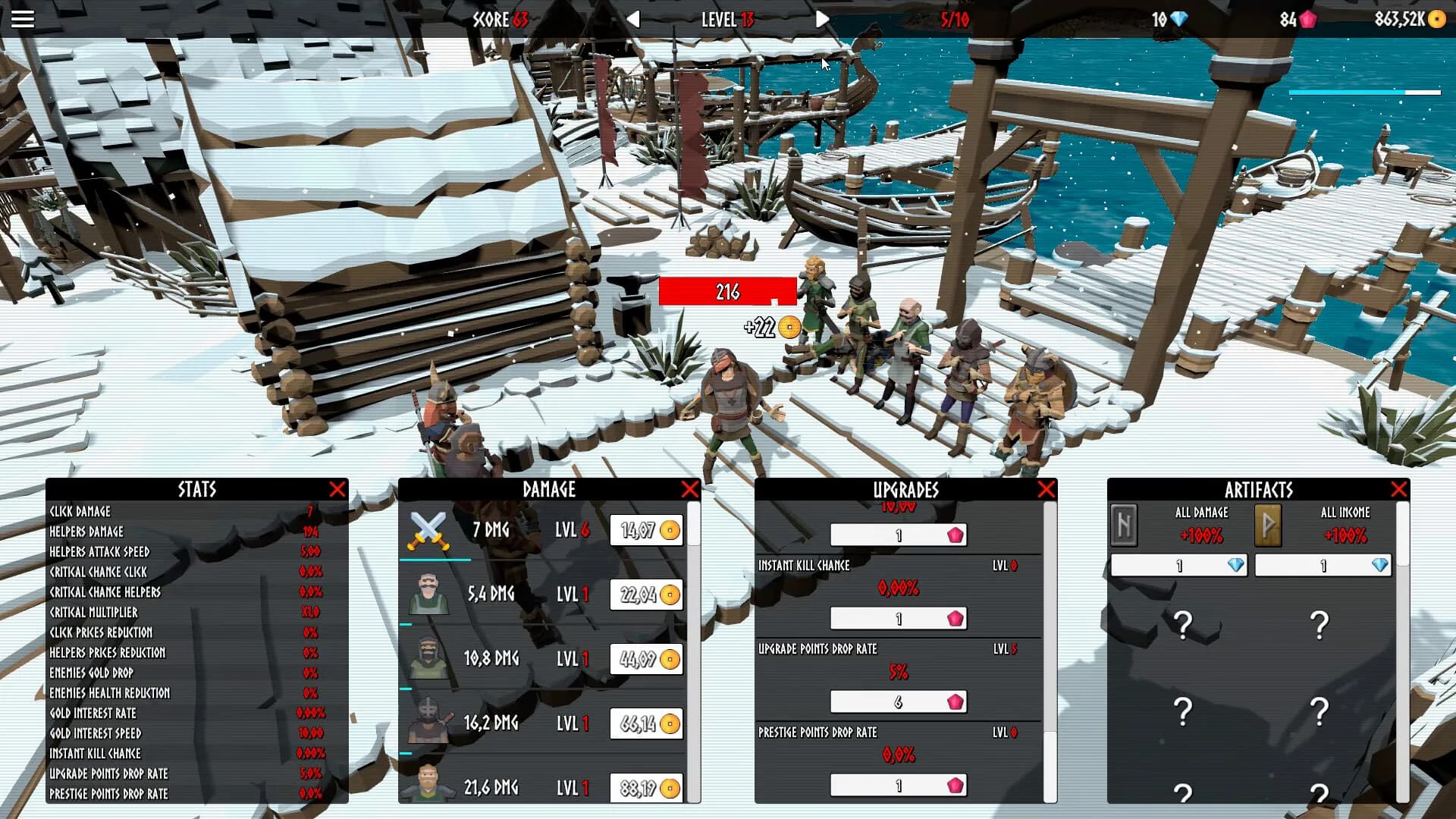 Idle Vikings Clicker screenshot screenshot 4