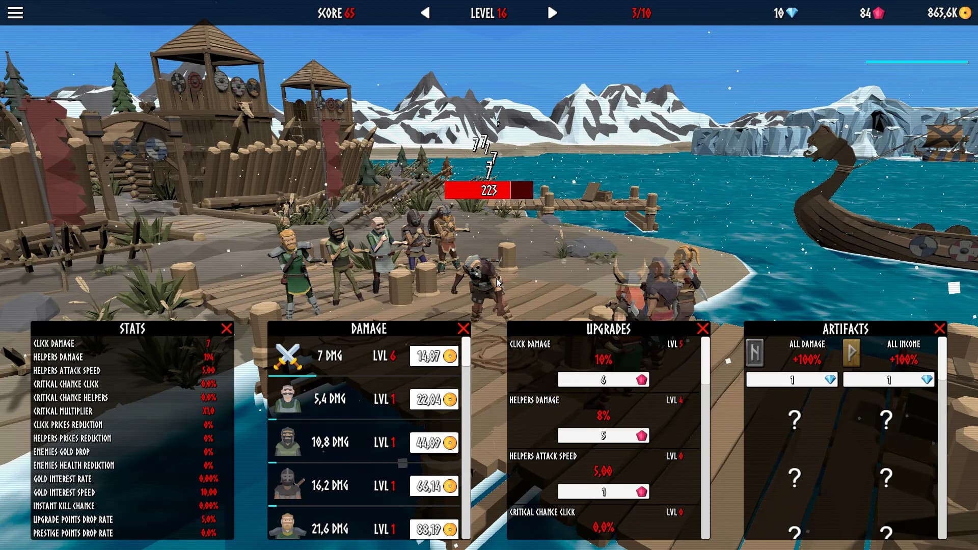 Idle Vikings Clicker screenshot screenshot 5