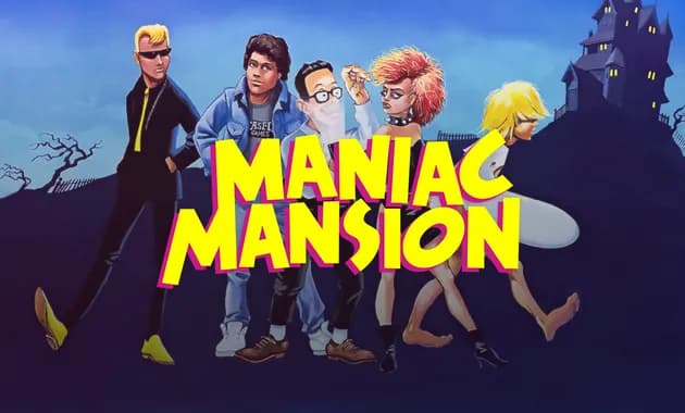 maniac mansion vertical card thumbnail