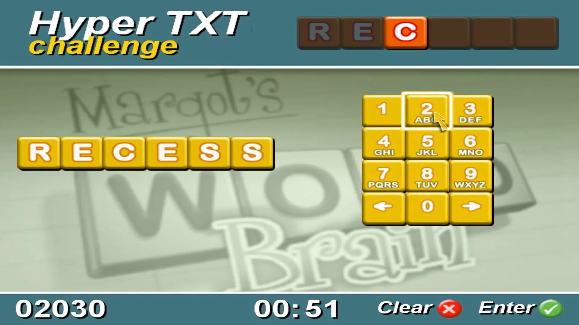 Margot's Word Brain screenshot screenshot 3