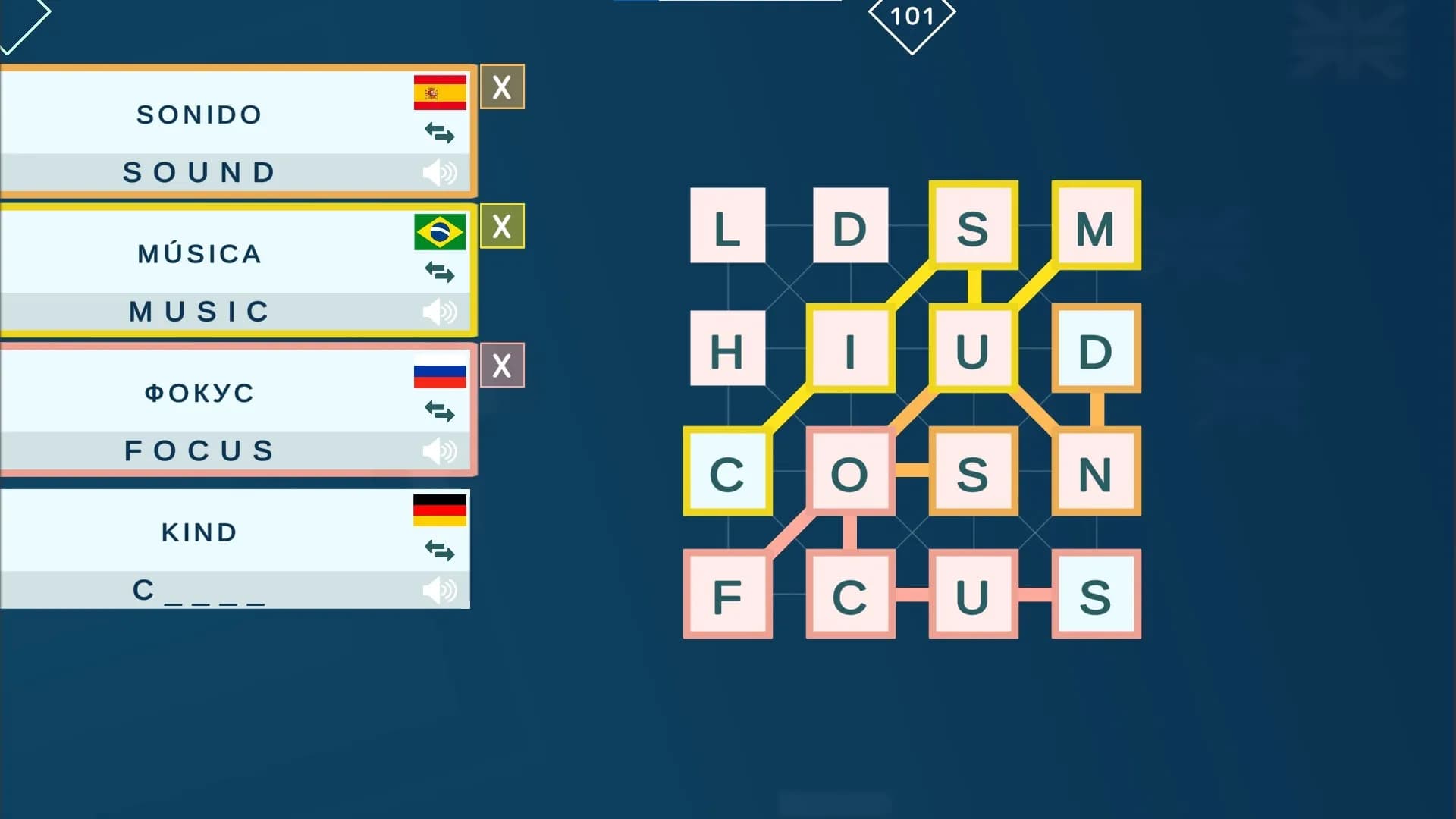 Mini Words: Polyglot screenshot screenshot 0