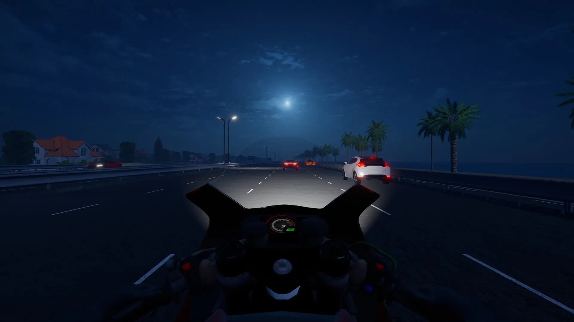 Motorcycle Night Ride screenshot screenshot 3