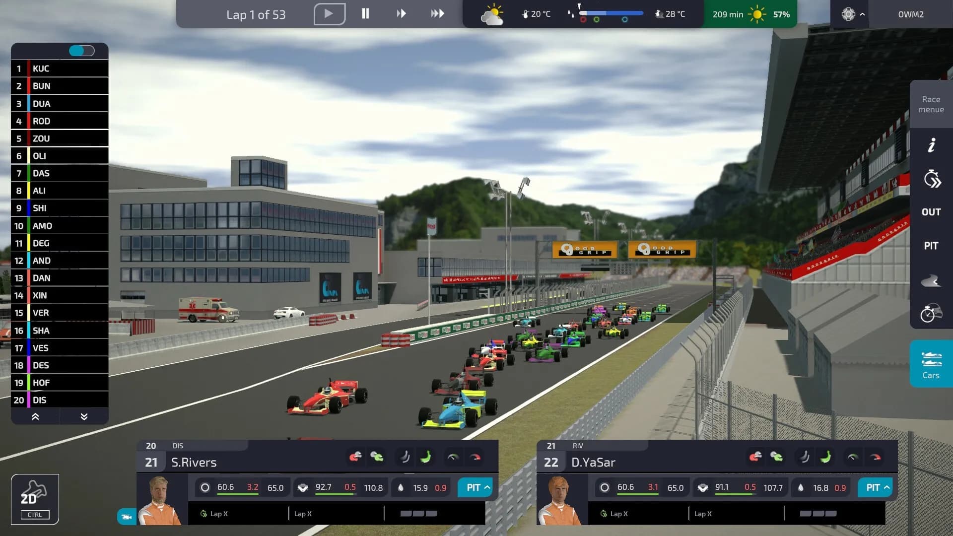 Open Wheel Manager 2 screenshot screenshot 2